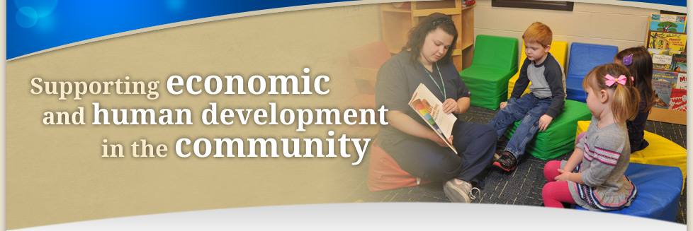 Supporting economic and human development in the community